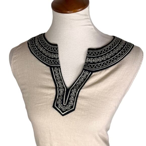 Telluride Clothing Co. Linen Blend Lightweight Summer Embroidered Tank Size S - Picture 3 of 6